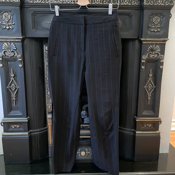 Smythe - Black pinstripe drop rise pants - Picture 3 of 5